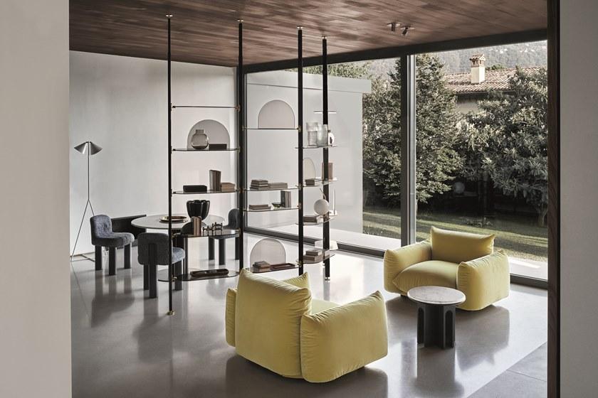 arflex Кресло с обивкой из ткани с подлокотниками Marenco sun-id-1450662 - Вид №2