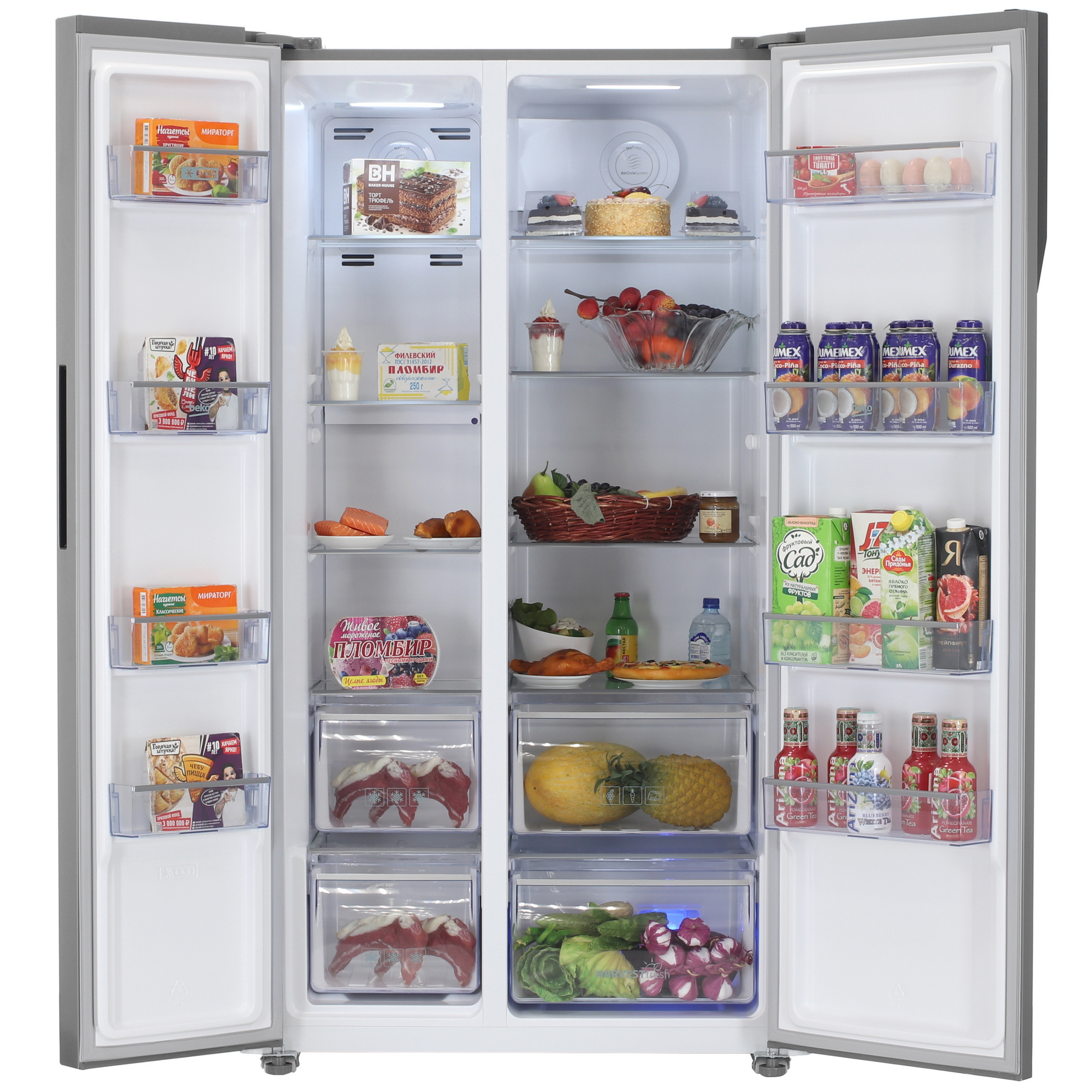 5495090 Холодильник Side by Side   Beko GNOR563E20X серебристый STDN-0016437 - Вид №5