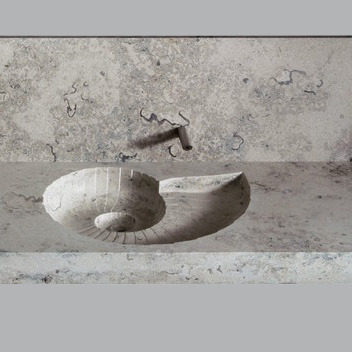 46060 Подвесная раковина настенная овальная Bagno Sasso  белая  - Вид №4