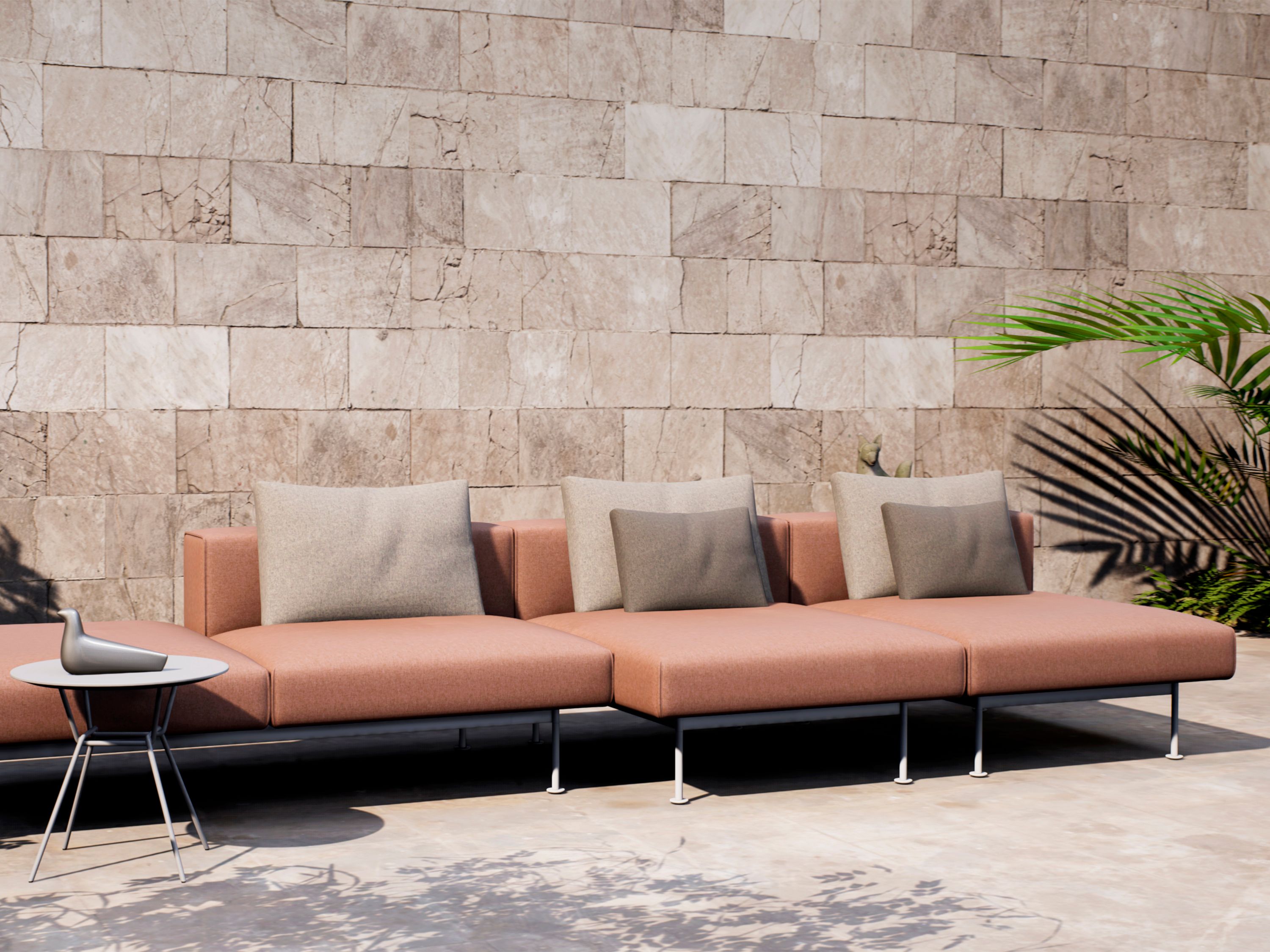 4-местный тканевый садовый диван prostoria Convert ARCH-00127888 - Вид №2