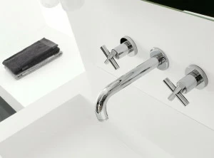 ZAZZERI Смеситель для умывальника настенный на 3 отверстия Da-da