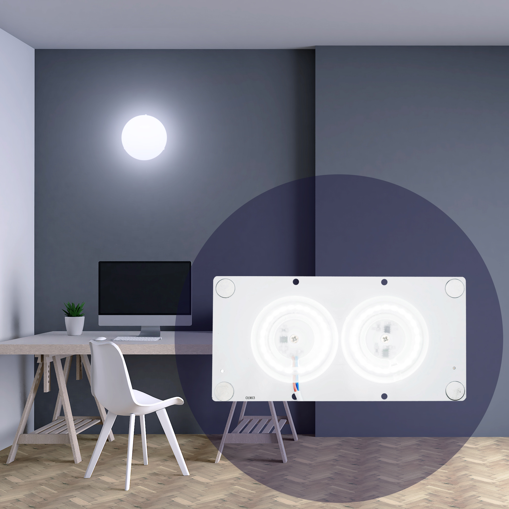 82040669 Плата светодиодная 02-23, 24 Вт, 220 В, 80 Лм, степень защиты IP20 STLM-0018229 APEYRON  - Вид №5