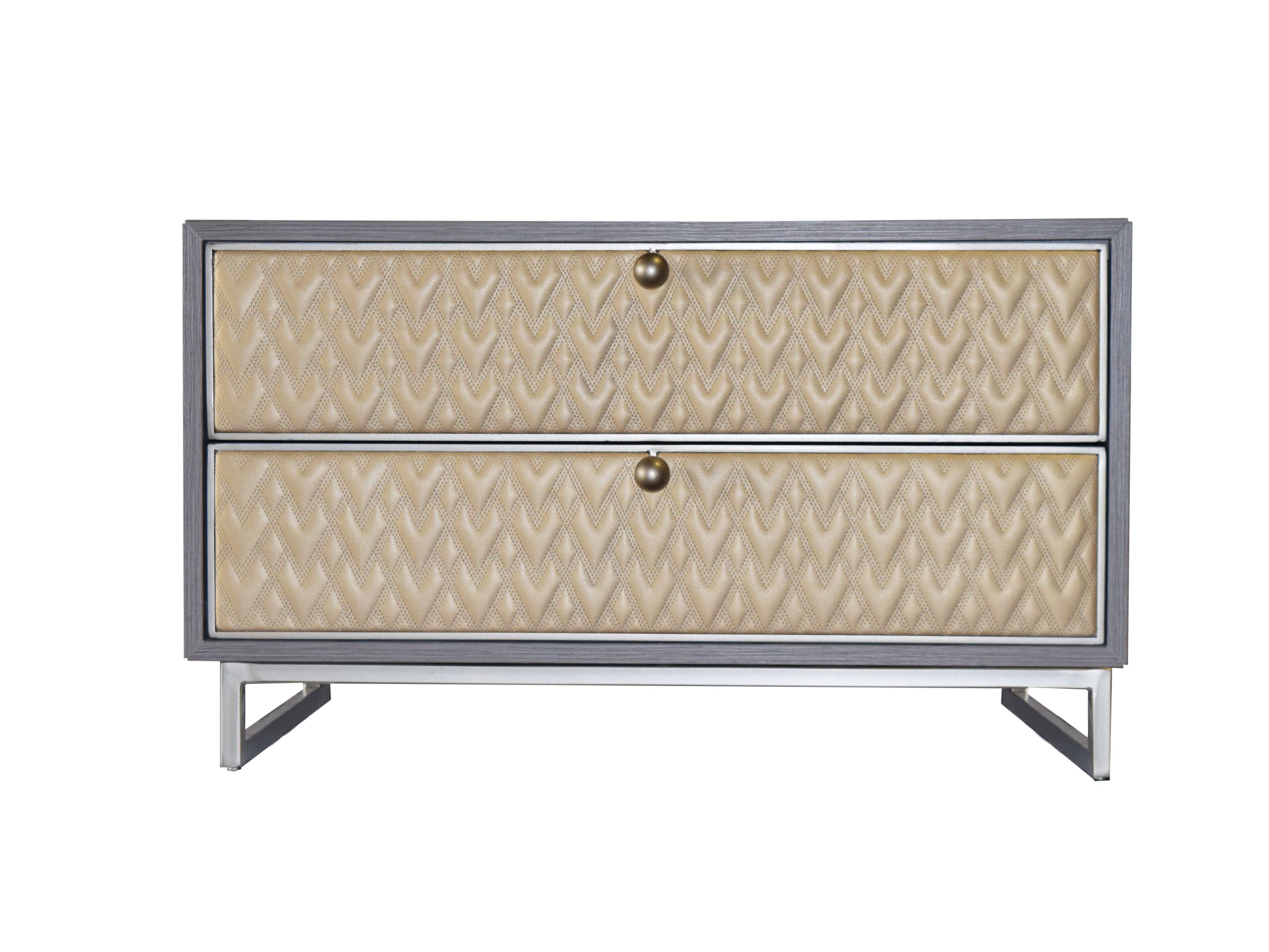 Кожаная тумбочка с ящиками ABLE TIFFANY ARCH-00048844