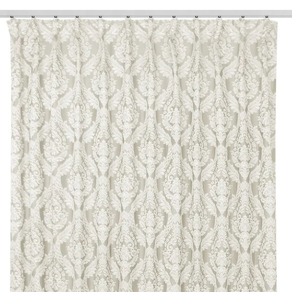 Штора на ленте «Монограм» 200х280 см цвет бежевый INSPIRE STLM-2190205