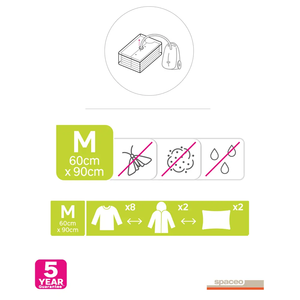 Вакуумный пакет Spaceo 60x90 см 2 шт STLM-2081759 - Вид №4