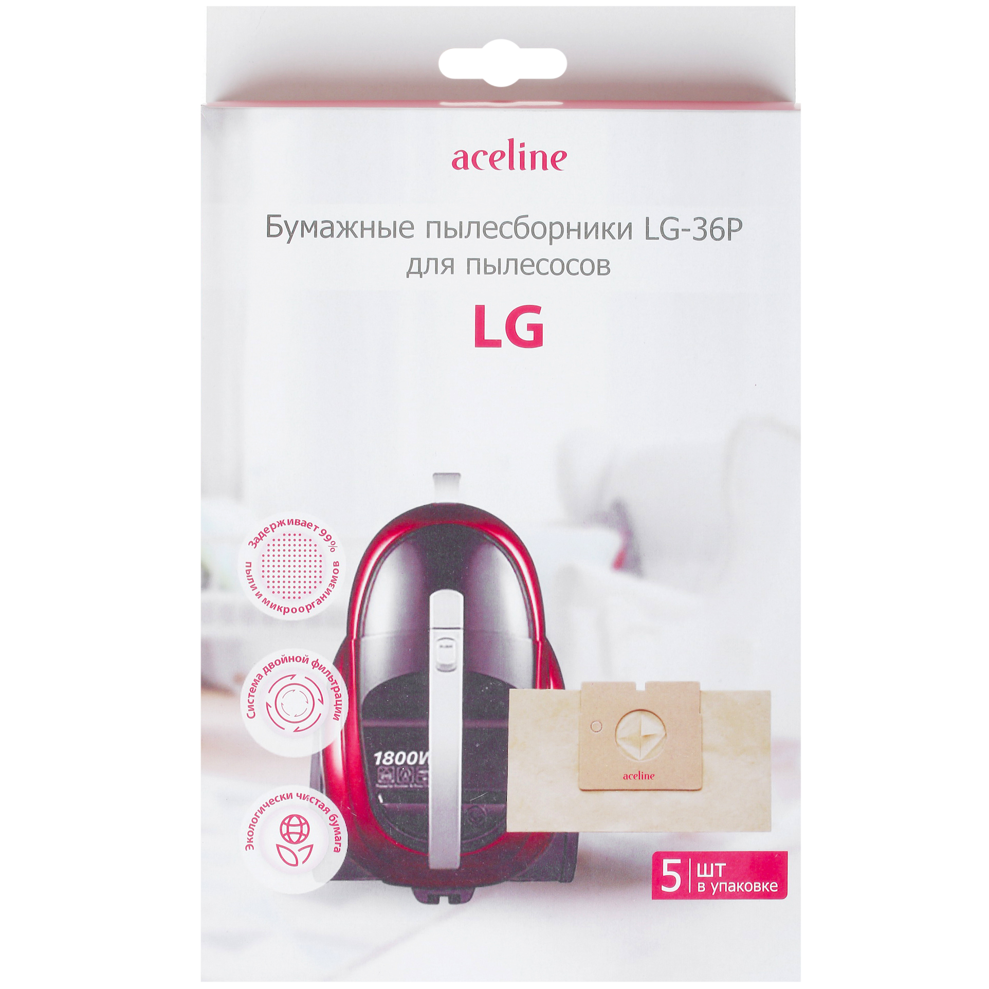 1282123 Мешок-пылесборник Aceline LG-36P STDN-0000290