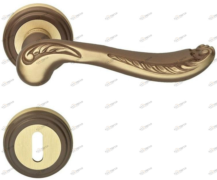 LINEA CALI' Ручка из хромированной латуни на розетке с замком Lady sun-id-1500173