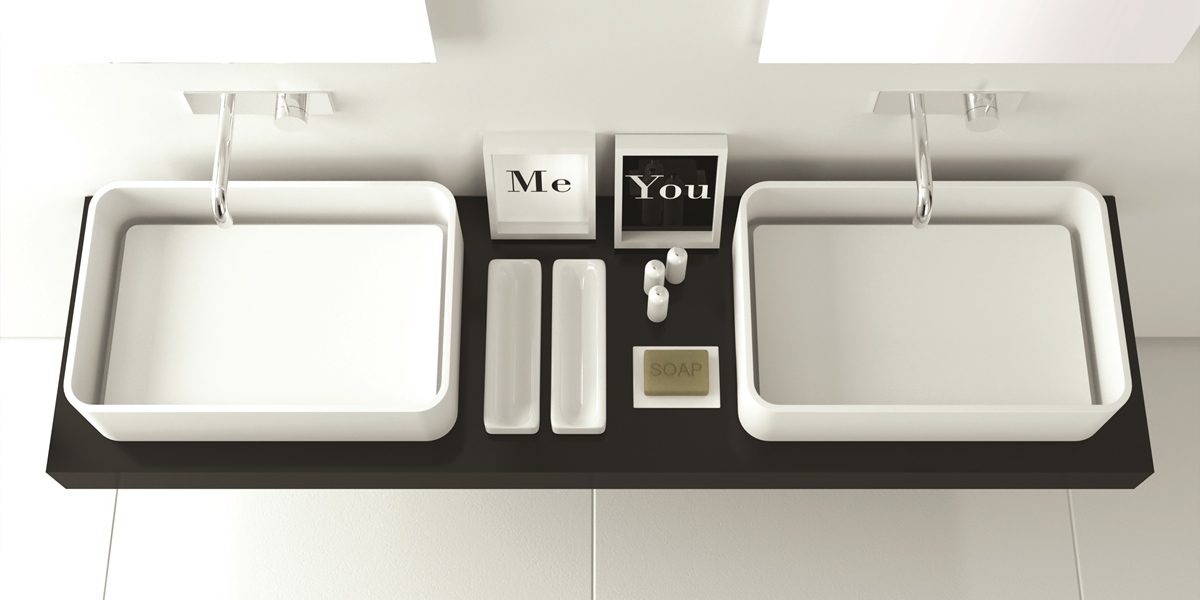 Moma Design Столешница под раковину 1800 Top 55 лак черный TWP0955180LL - Вид №1