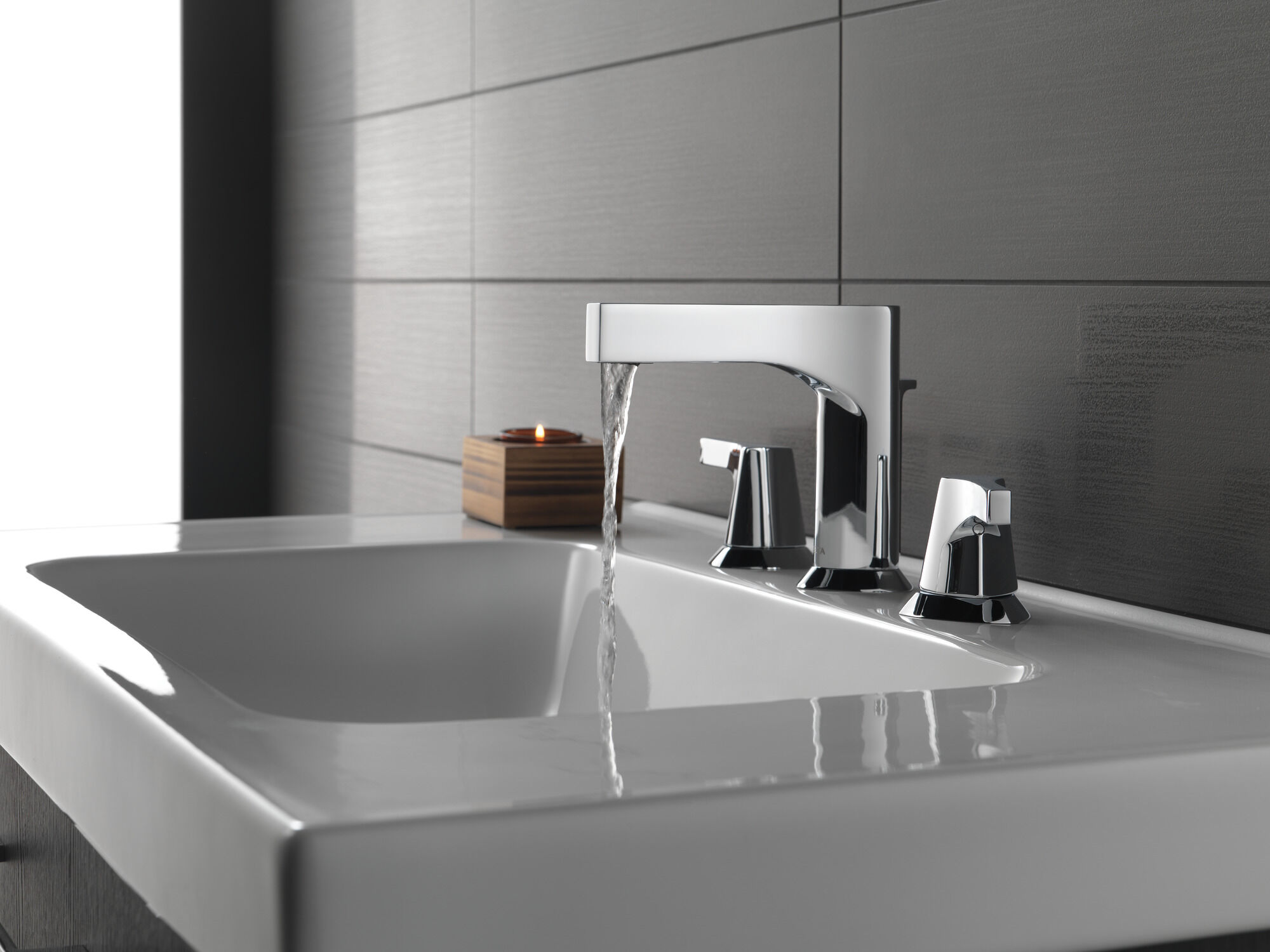 3574-MPU-DST Смеситель для ванной комнаты с двумя ручками Delta Faucet Zura Хром  - Вид №1