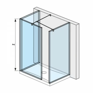 JIKA Кабина душевая  H268429 Cubito Pure