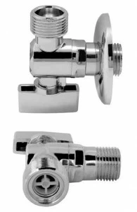 Кран угл. шаровый с обрат. клапаном 1/2-3/4 RR 261NR REMER