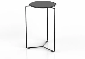 VAGHI Высокий круглый стол из ламината и металлической основы Filo Tm3