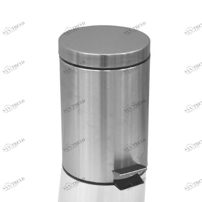 Ведро для мусора 5л. хром Н102 (Z) ZALEL 2412434