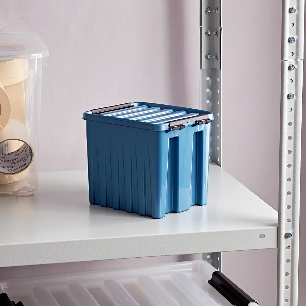 Контейнер Rox Box 21x17x18 см 4.5 л пластик с крышкой цвет синий STLM-2101674 - Вид №3