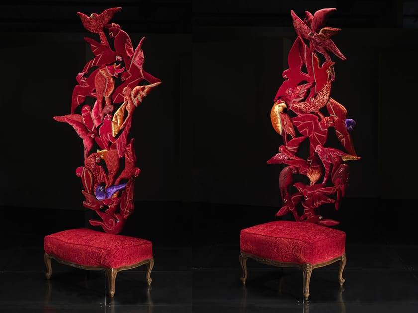 Бархатный низкий мягкий стул Mirabili Карла Птолемей ARCH-00144486