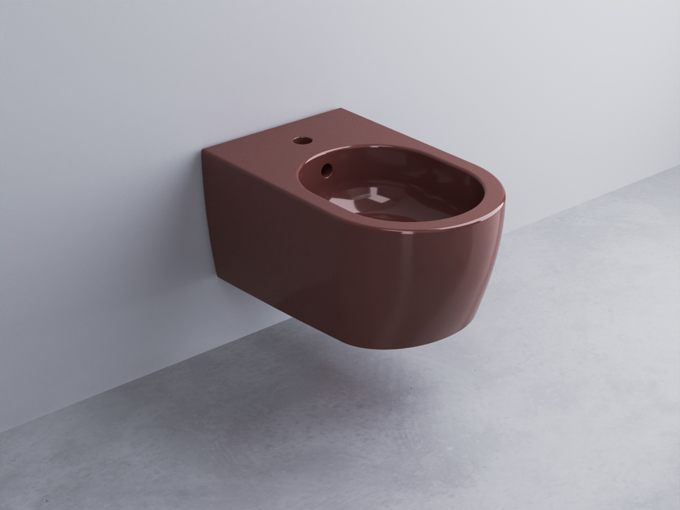 SMBSNW-CO Биде подвесное с одним отверстием под смеситель, в комплекте с крепежами 53 cielo Smile Ceramica Cielo