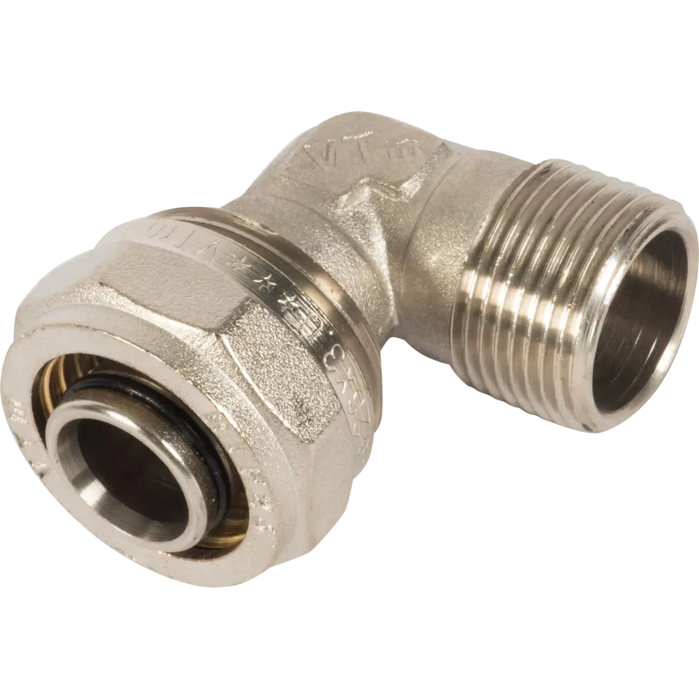 Угол комбинированный 90° Valtec 3/4"x26 мм НР никелированная латунь VTM.353 10525441 STLM-2211395 