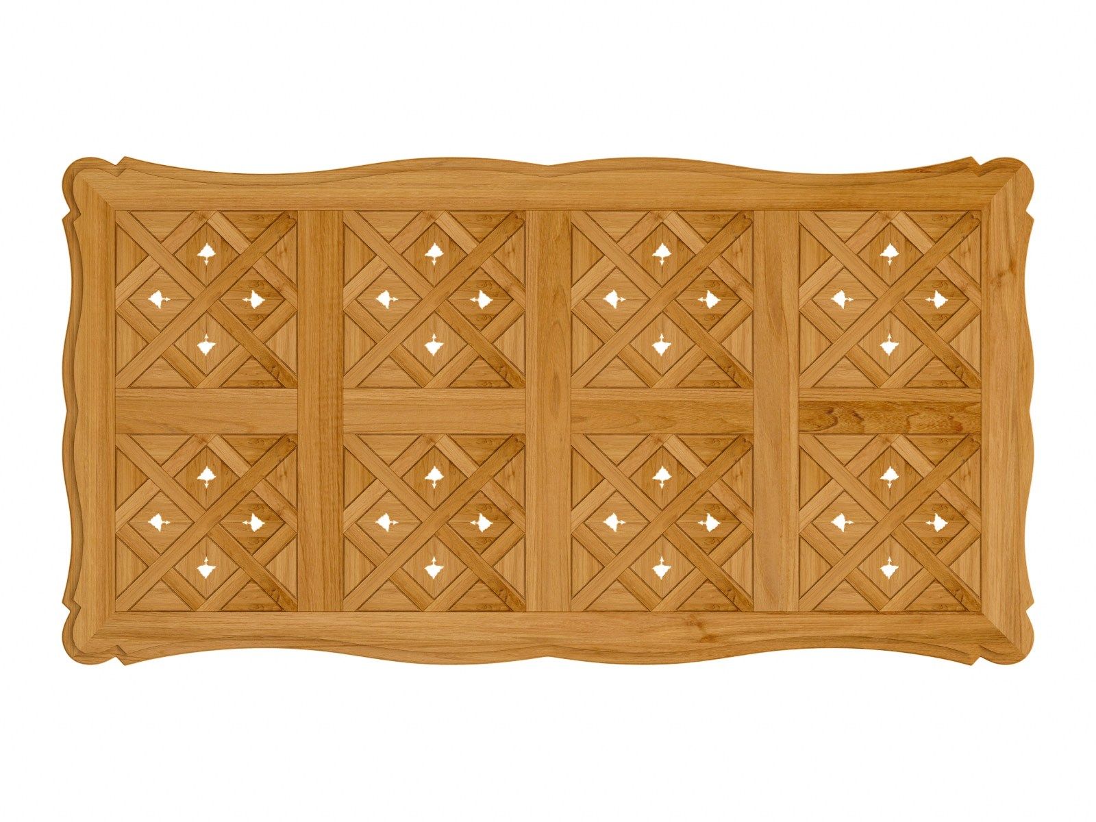 Прямоугольный садовый стол из тикового дерева ASTELLO Fleur de Lys ARCH-00133985 - Вид №4