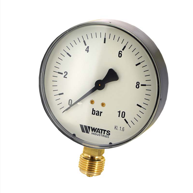 Манометр радиальный F+R200 1/2" 100 мм WATTS Ind 10 бар 10008078