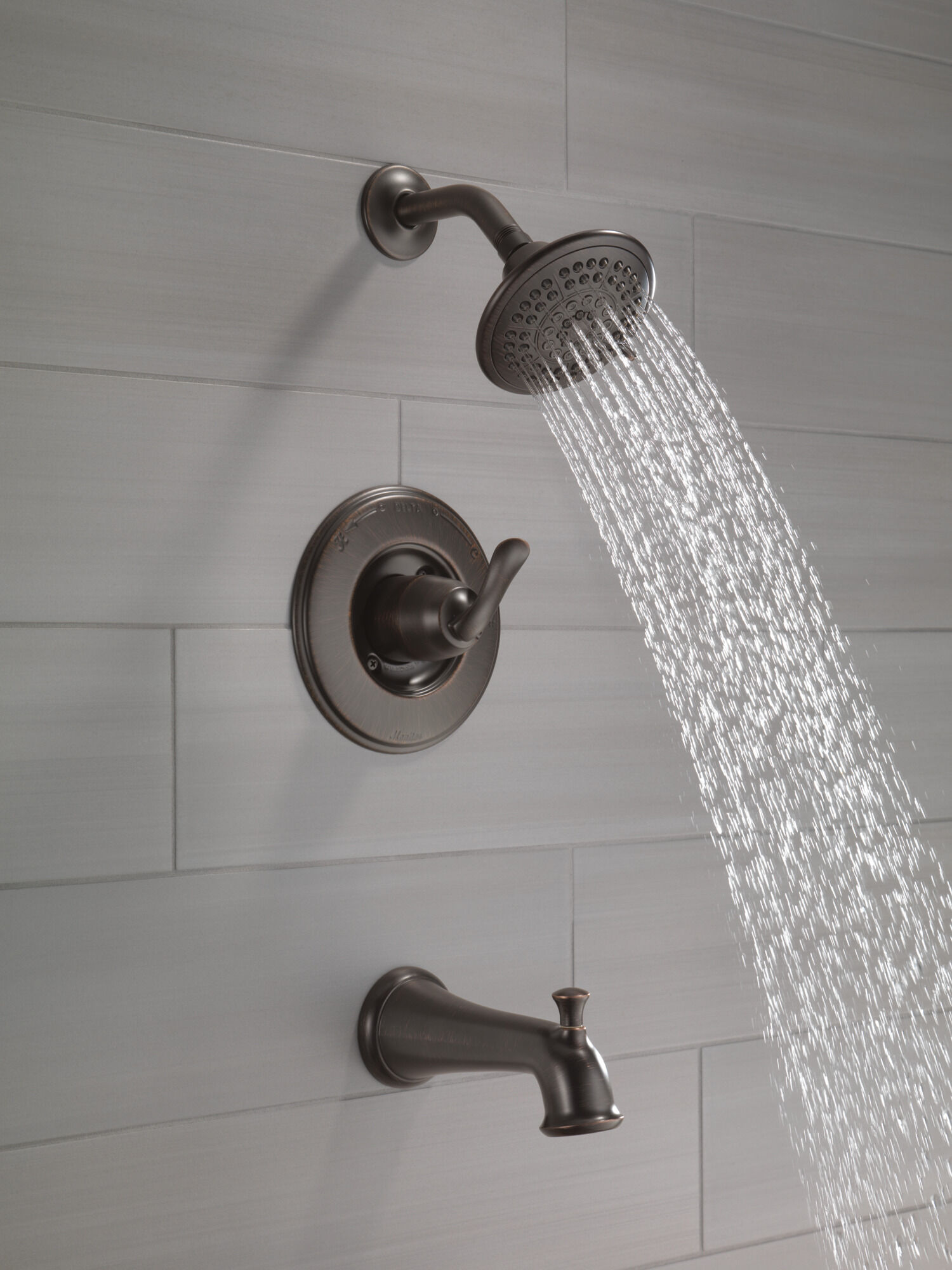 T14494-RB Для ванны и душа Monitor® серии 14 Delta Faucet Linden Венецианская бронза  - Вид №4
