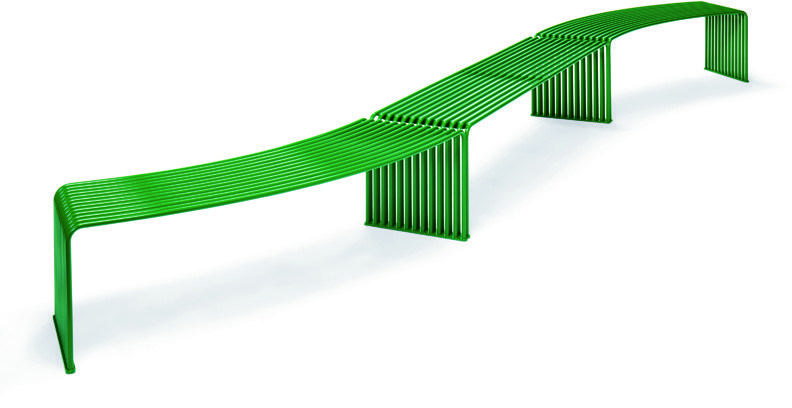 Urbantime Изогнутая металлическая скамья без спинки Zeroquindici.015 sun-id-1422505 - Вид №4