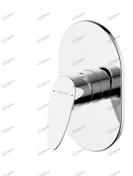 Смеситель встраиваемый в стену (1-функц.) DROP PB84898CP-RUS bravat