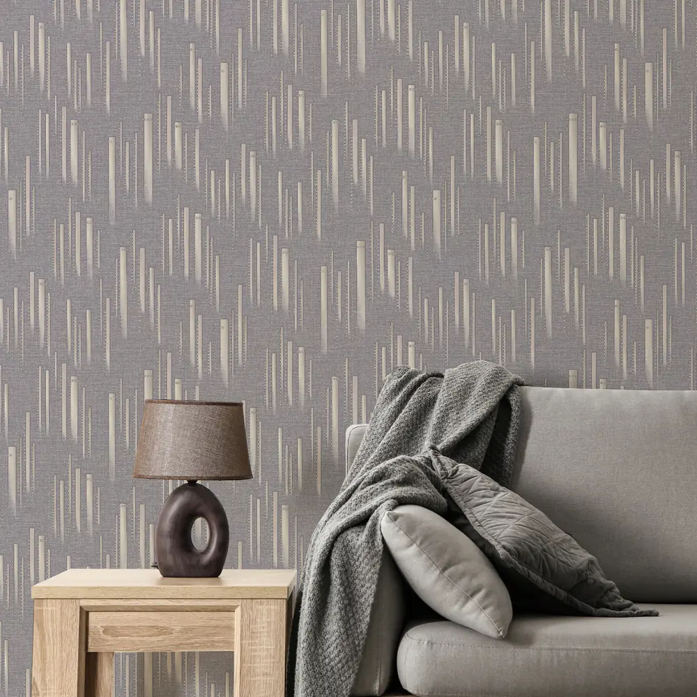 Обои флизелиновые Euro Decor Level коричневые 1.06 м ED7197-12Э 86549346 STLM-2141480 - Вид №2