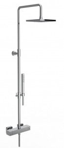 43547 / LU Внешний термостатический смеситель для душа с трубкой, переключателем, душевой лейкой и ручным душем. Bongio Wellness