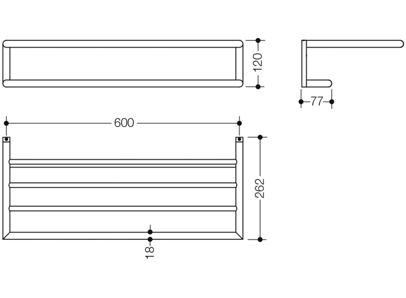 162.30.11040 вешалка для банных полотенец HEWI USA Produkte  - Вид №3