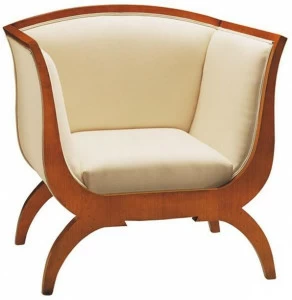 Morelato Кресло из ткани с подлокотниками Biedermeier Art. 3873