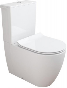 Набор Sanitana компакт CORAL: чаша BTW + сливной бачок + крышка slim с механизмом (микролифт)