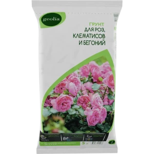 Грунт GEOLIA Premium для роз, клематисов и бегоний 5 л 87225290