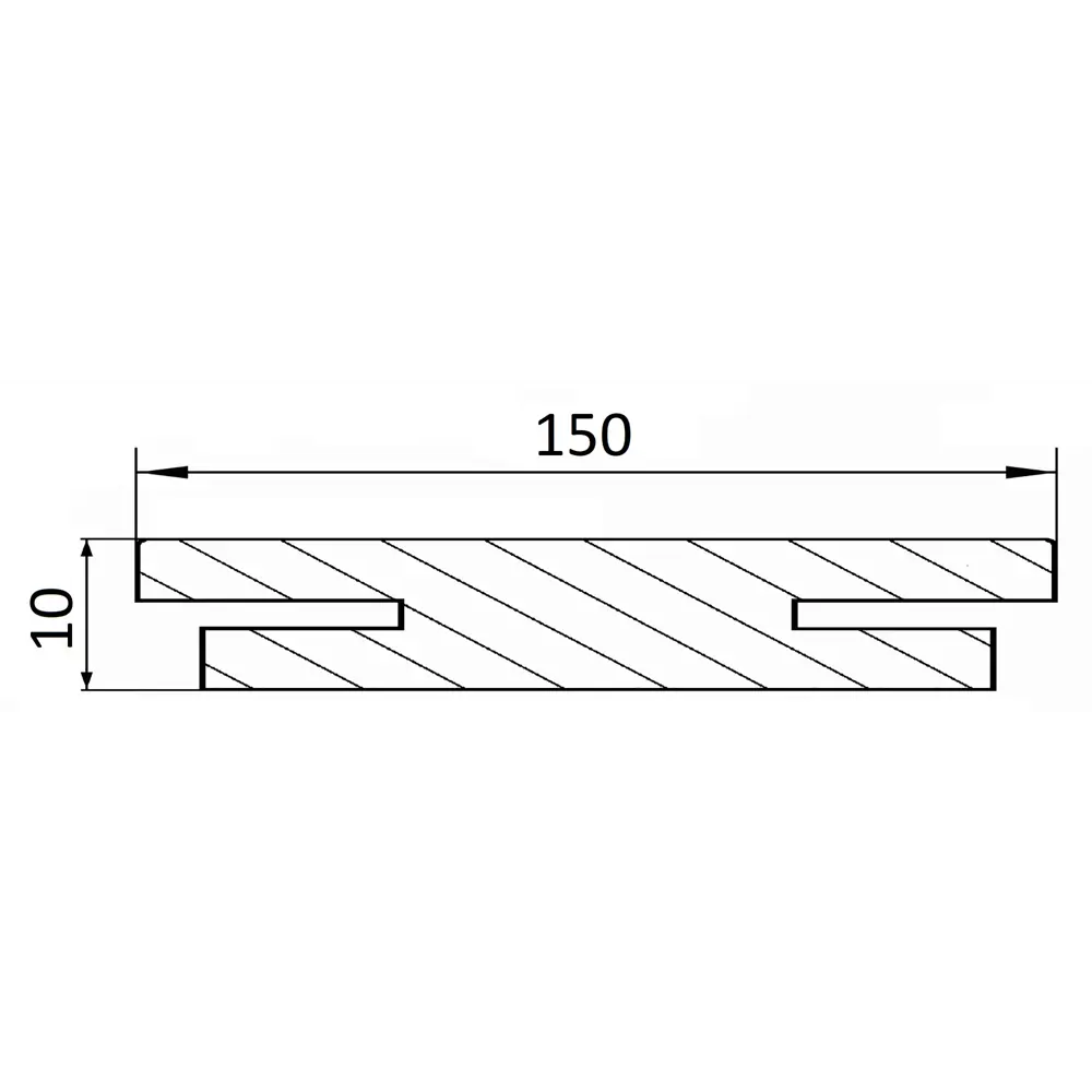 Добор 2070x150 мм, МДФ, шпон, цвет дуб тонированный 82247703 STLM-2165290 Santreyd  - Вид №3