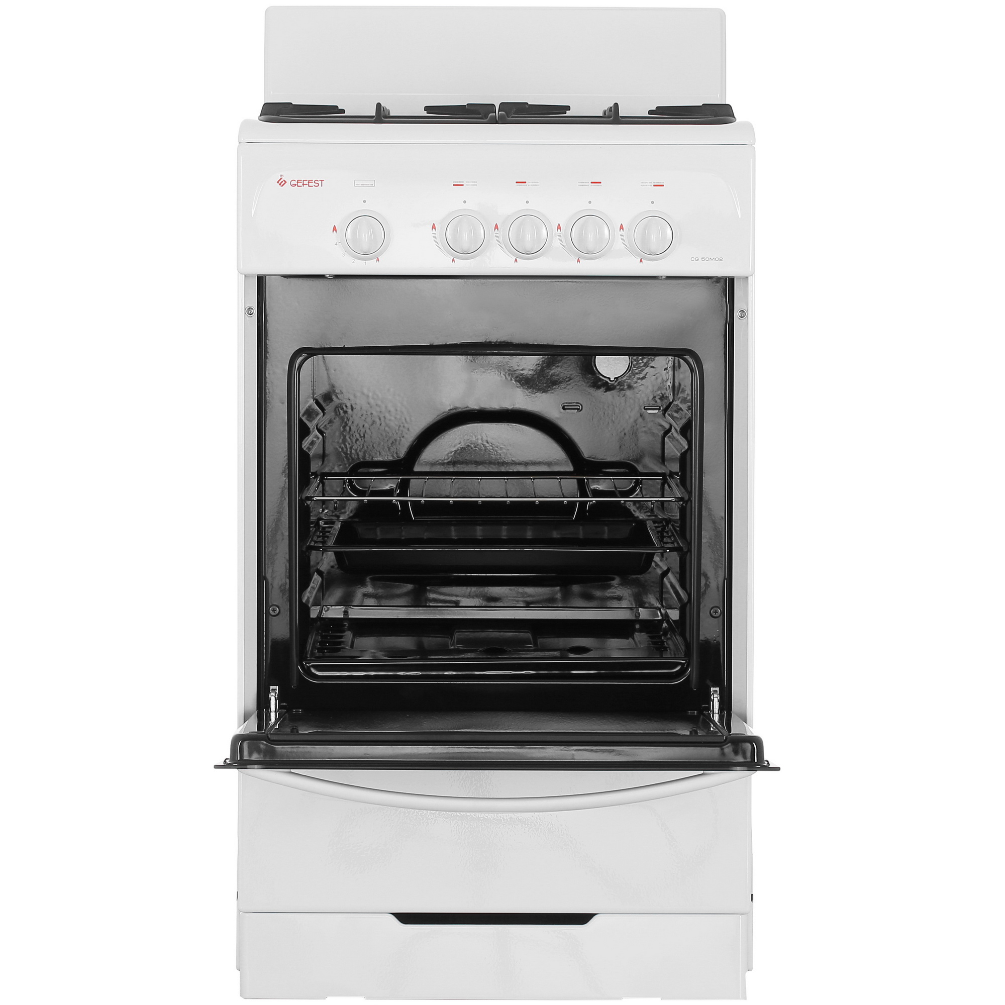 9915183 Газовая плита Gefest CG 50М02 К73 белый STDN-0058175 - Вид №6