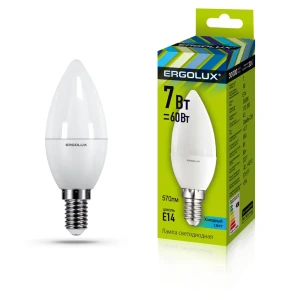 Лампа светодиодная Свеча E14 7Вт 3000K