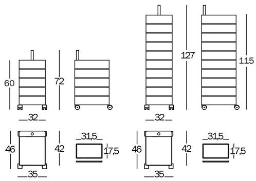 Magis Тумба из абс на колесиках 360° sun-id-1512023 - Вид №2