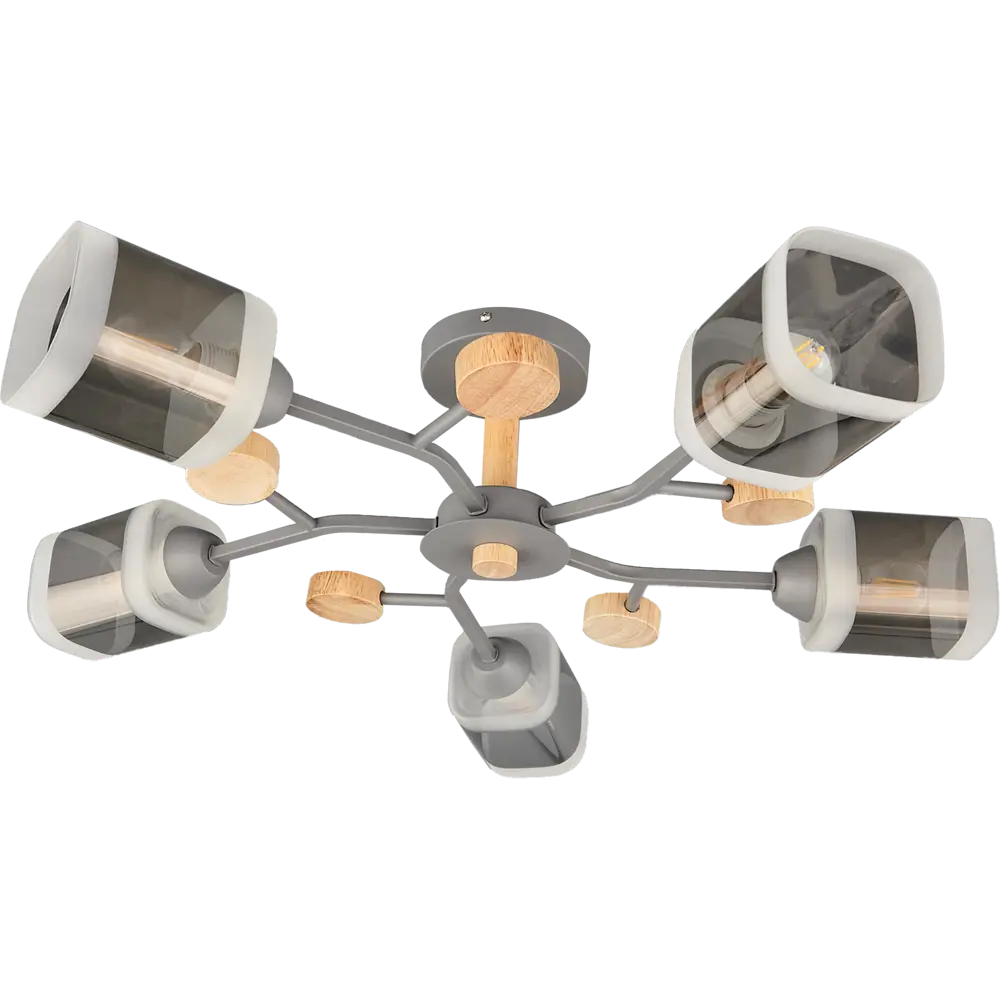 Люстра потолочная Jlight Frio 3139/5С цвет серый 84315597 STLM-2100492 