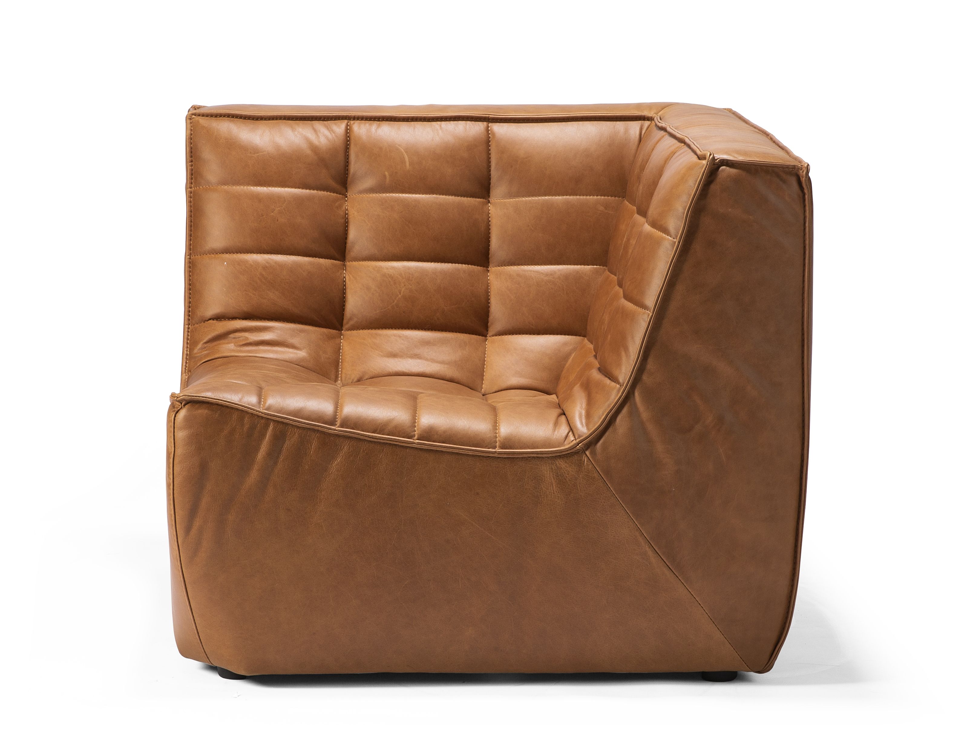 Кожаное угловое кресло Ethnicraft N701 ARCH-00006332 - Вид №1