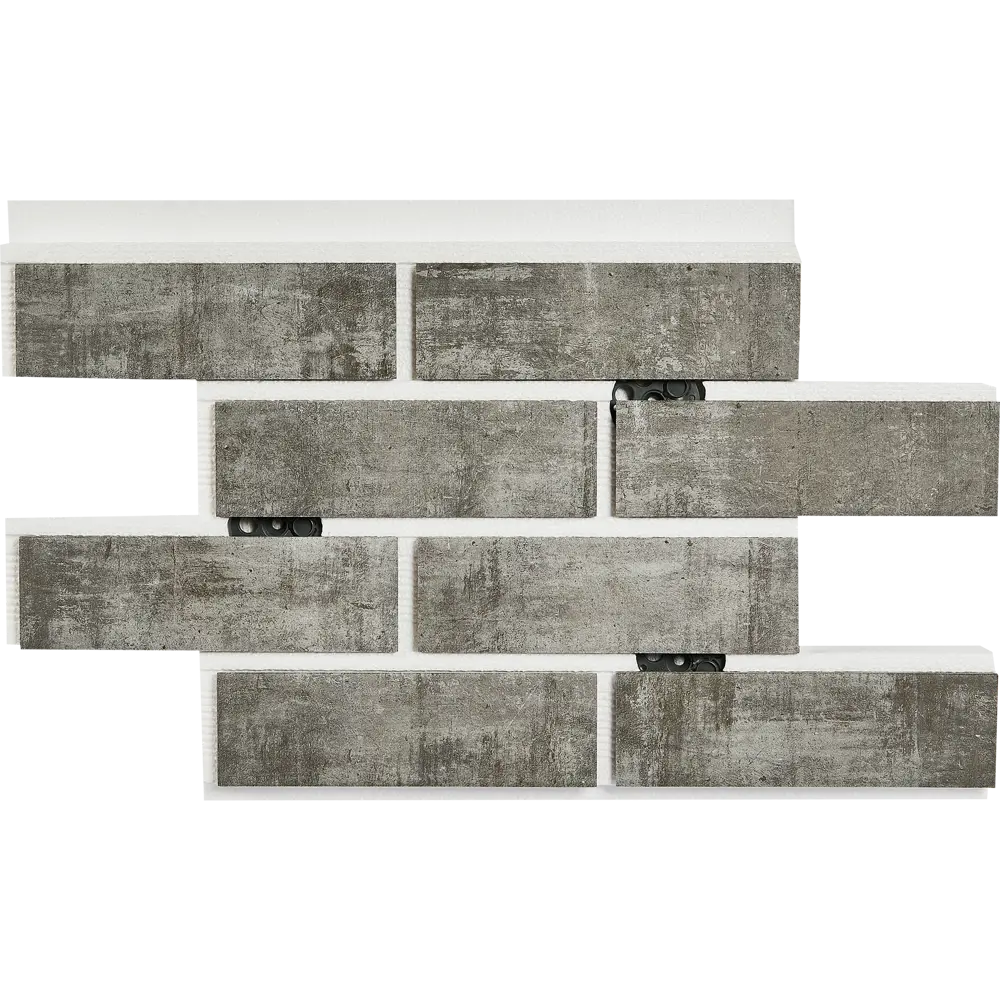 Термопанель добор Мосстрой-31 Brick Wall серый 65.6x41x5 см STLM-2040703