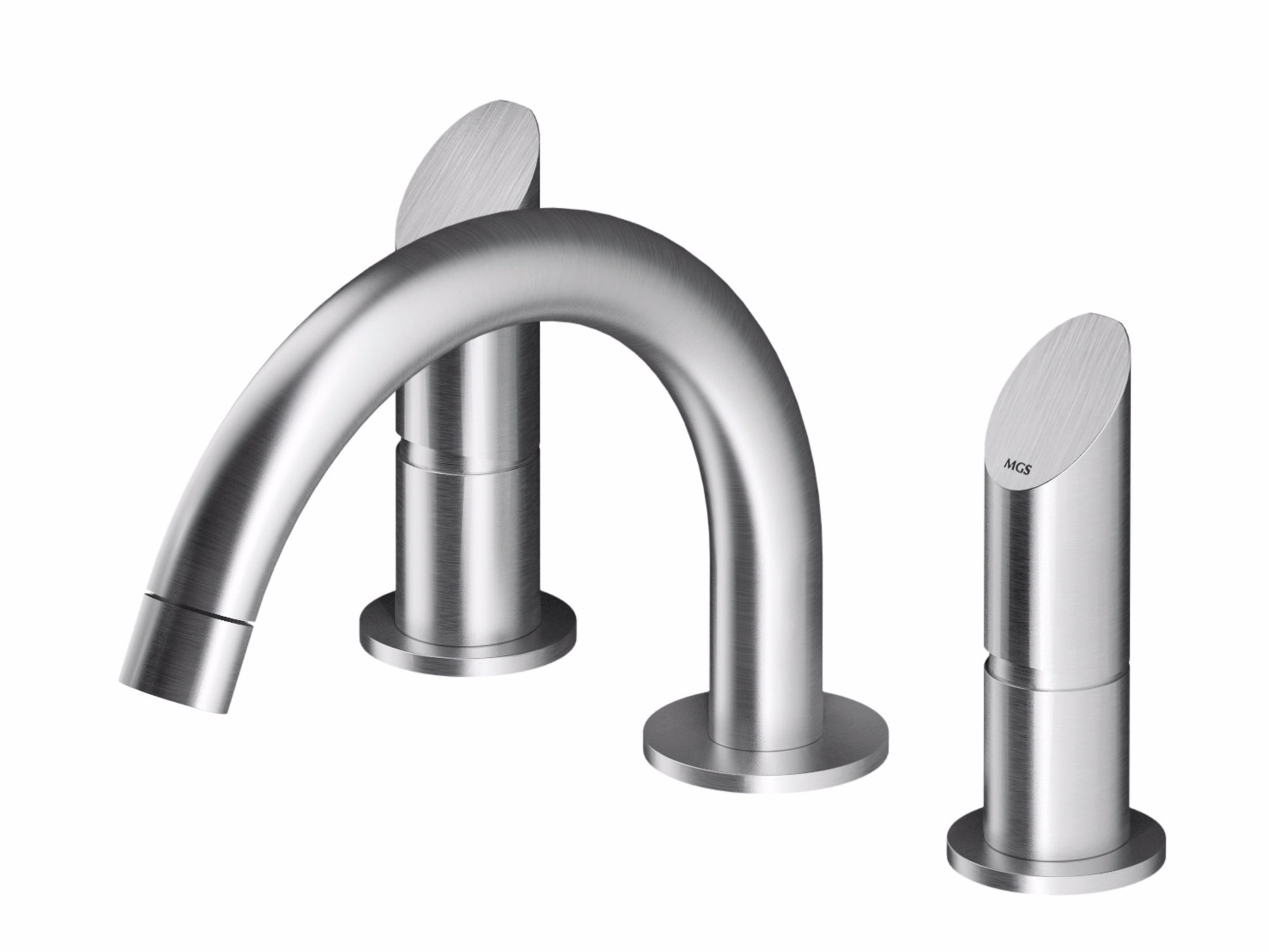 Смеситель для раковины с 3 отверстиями из нержавеющей стали MGS ARCH-00028216