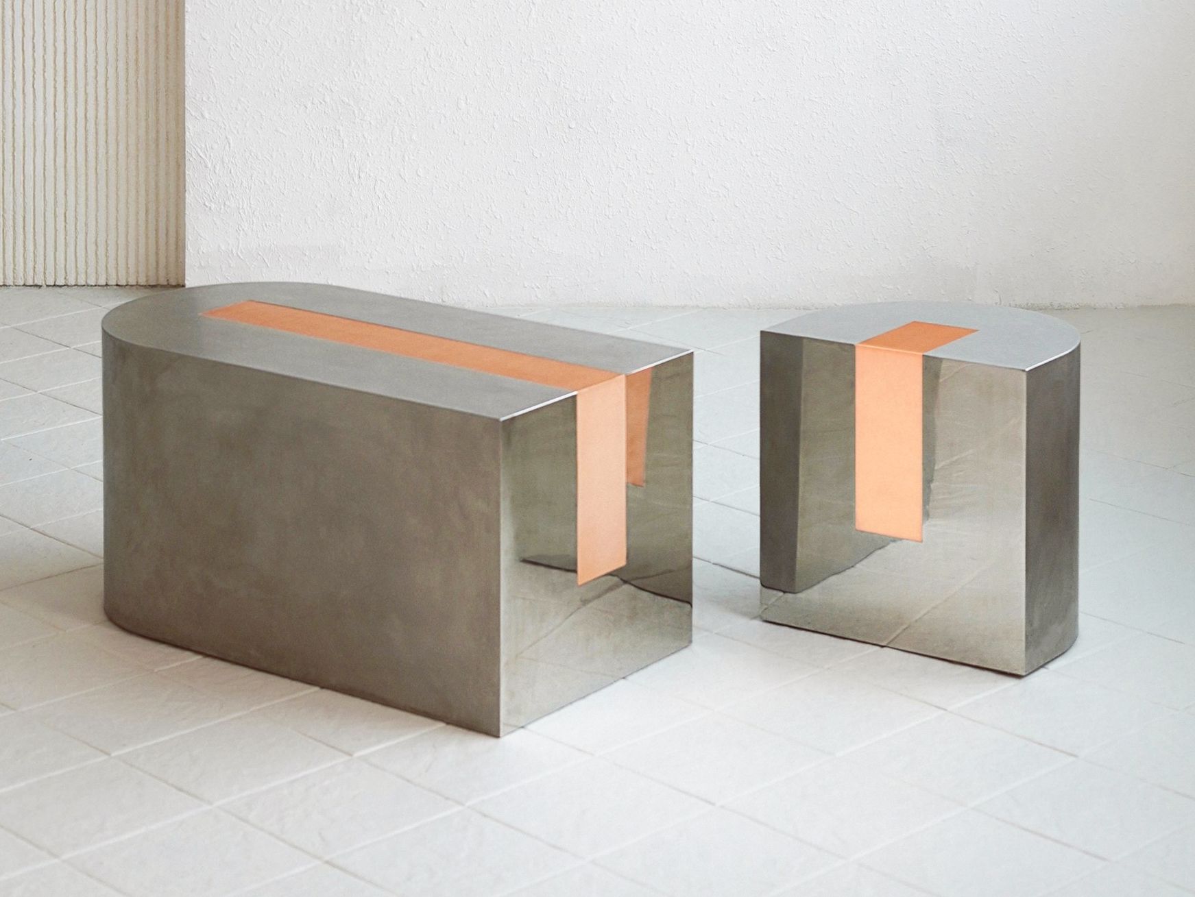 Модульная скамья из нержавеющей стали Movimento Gallery Sipyeoung Lee ARCH-00127600