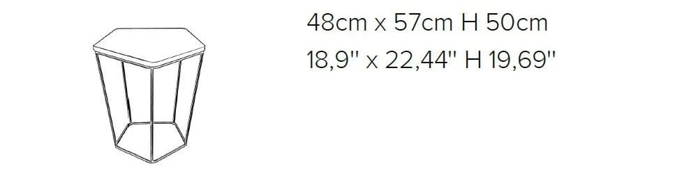 Высокий металлический журнальный столик с мраморной столешницей Natuzzi Italia Chocolat ARCH-00046433 - Вид №4