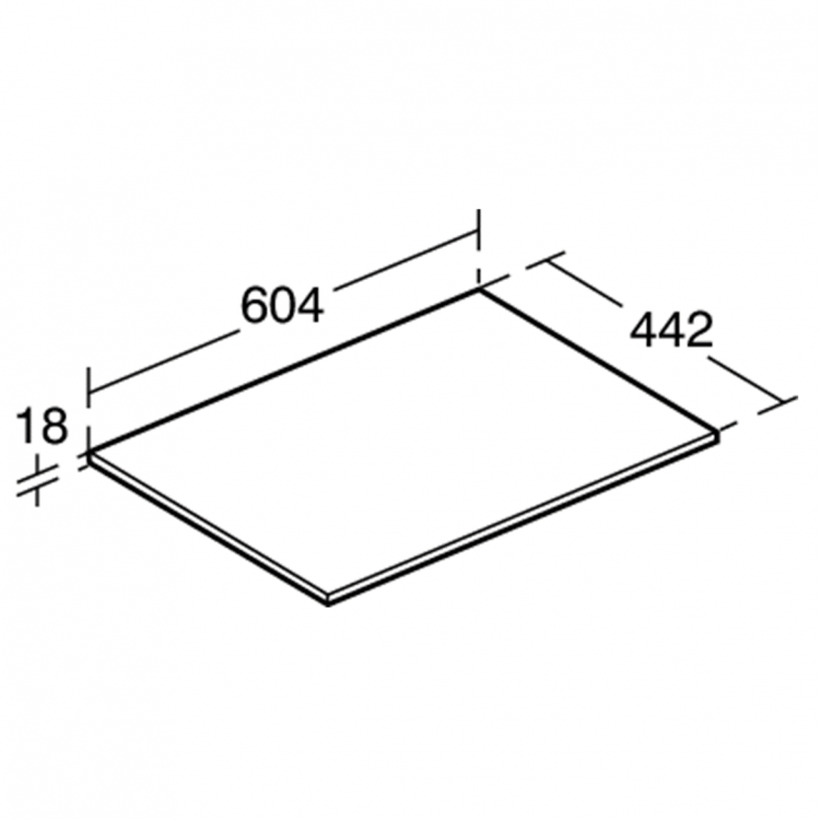 E0848EQ Столешница 60 см Ideal Standard CONNECT AIR - Вид №2
