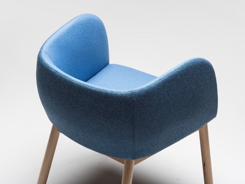 CHAIRS & MORE Кресло из ткани с подлокотниками Mousse sun-id-1420124 - Вид №4