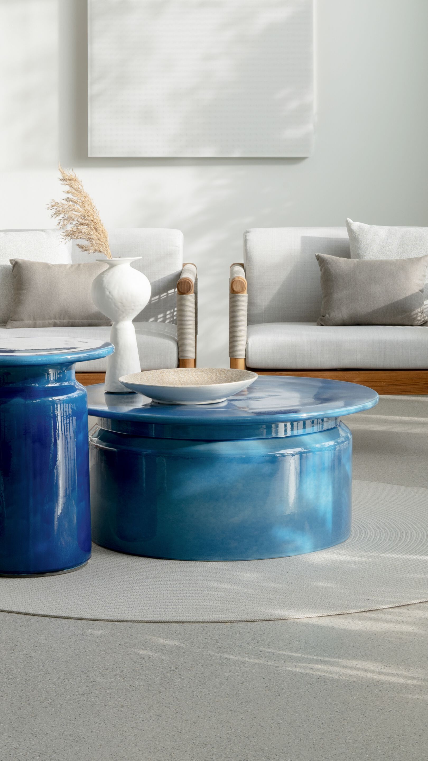 Круглый керамический садовый журнальный столик Atmosphera Panarea ARCH-00033627 - Вид №6