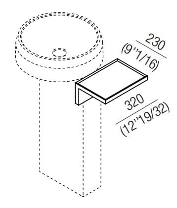 Круглый отдельно стоящий умывальник Agape Lariana ARCH-00071419 - Вид №5
