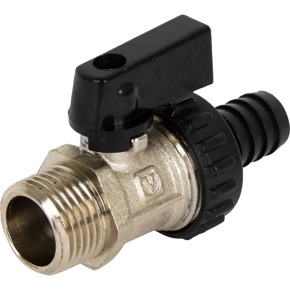 Клапан сливной Valtec 1/2" никелированная латунь, внутренняя-наружная резьба VT.430.N.04 10488628 STLM-2060617 