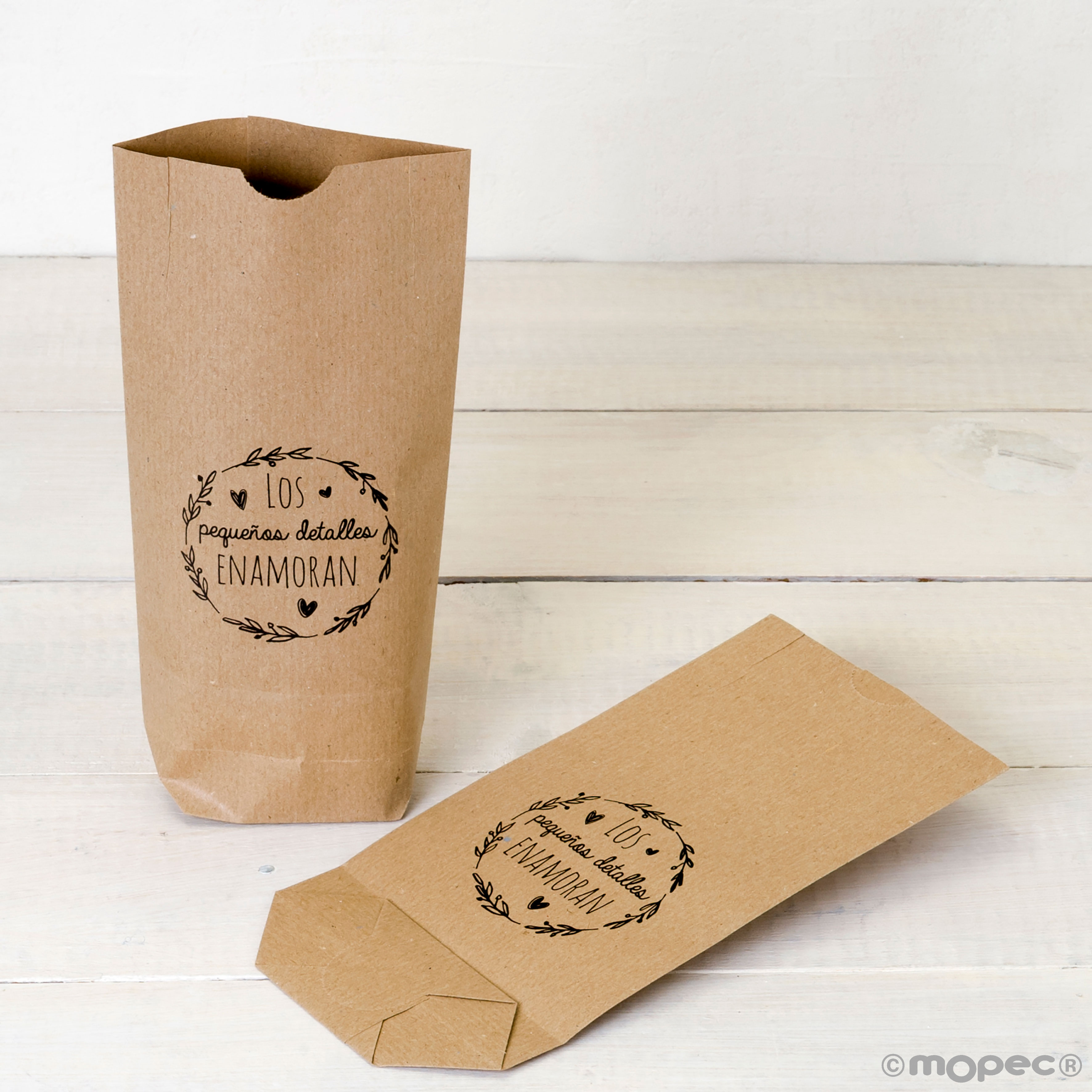 E784.14.1 Сумка kraft, 25 единиц. Dekoraniaevents Bodas 