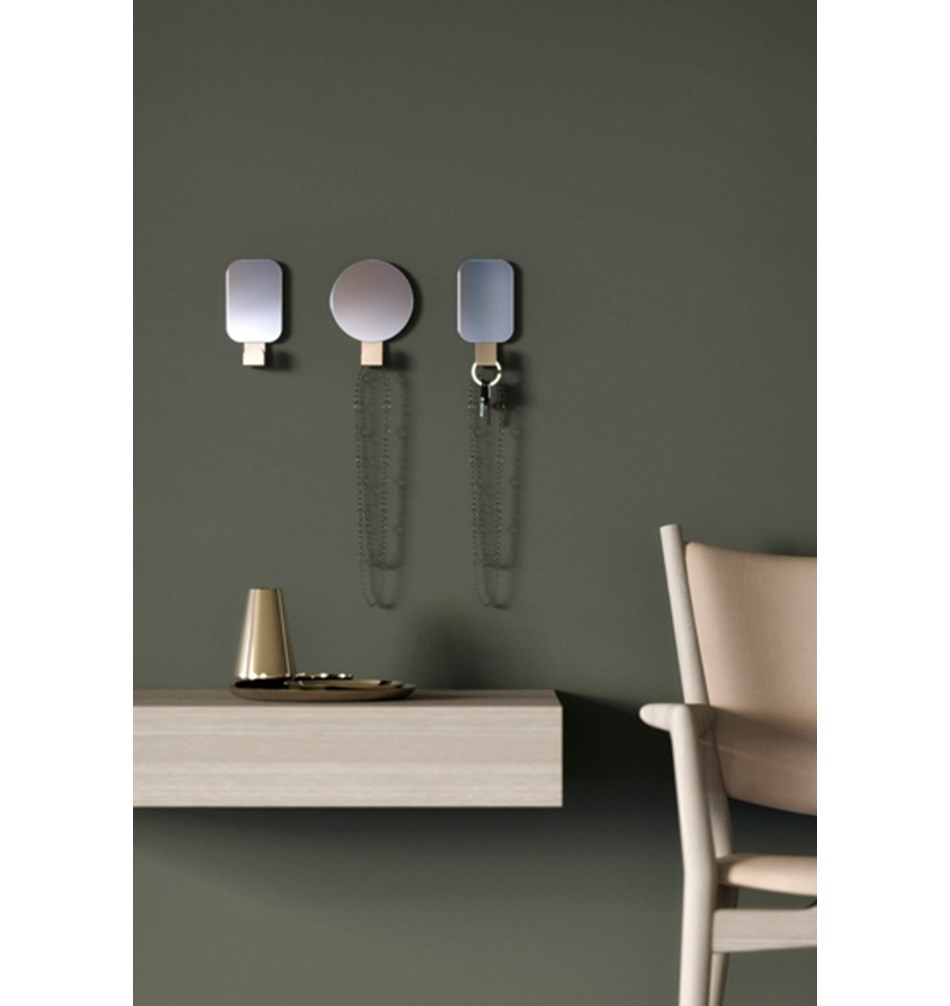 FROST Зеркало 4121 с крючком » золото Алюминий Золото U4121-GO  - Вид №3