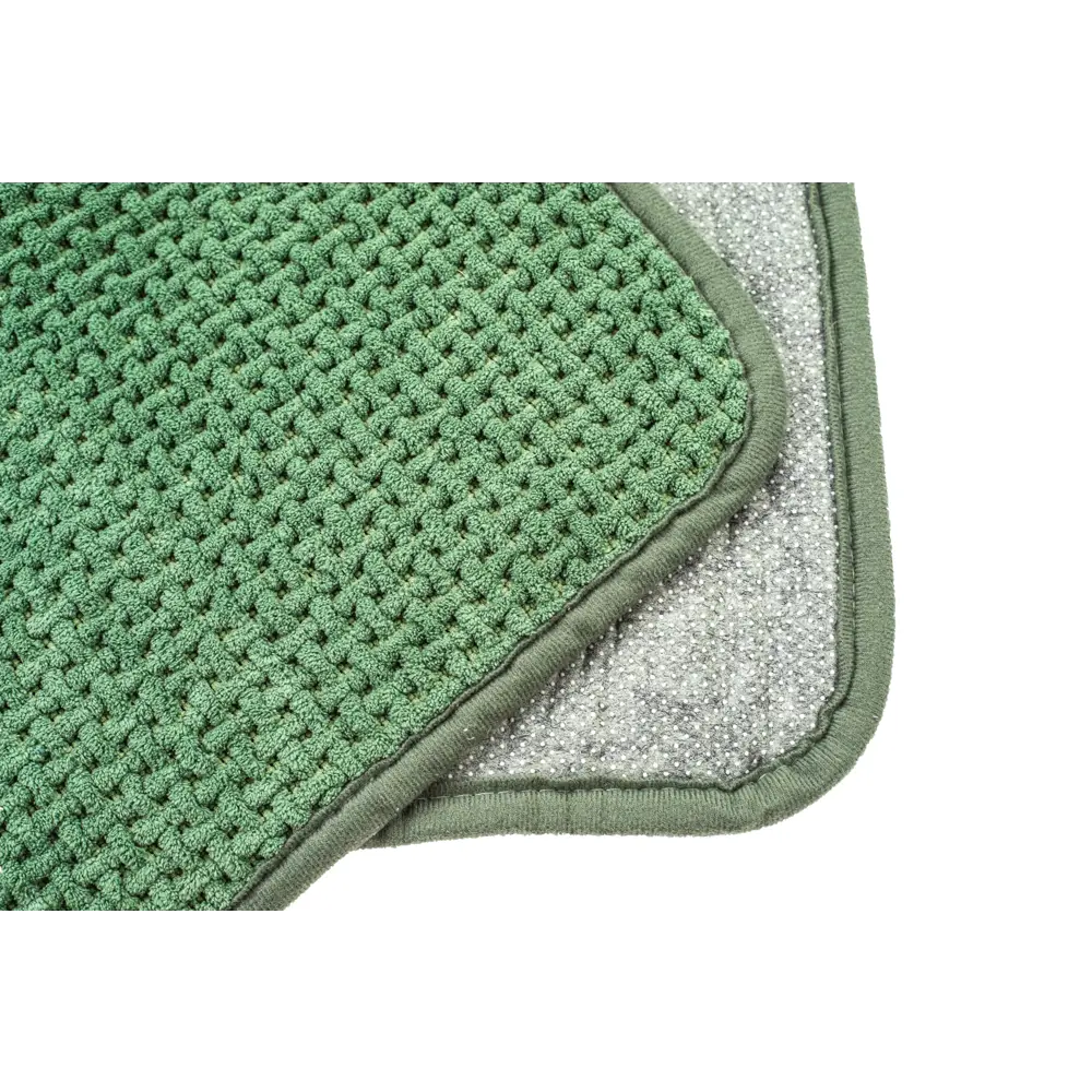 Коврик для ванной SWENSA Slot - уют и безопасность в зеленом исполнении 89379352 STLM-1522066 - Вид №1